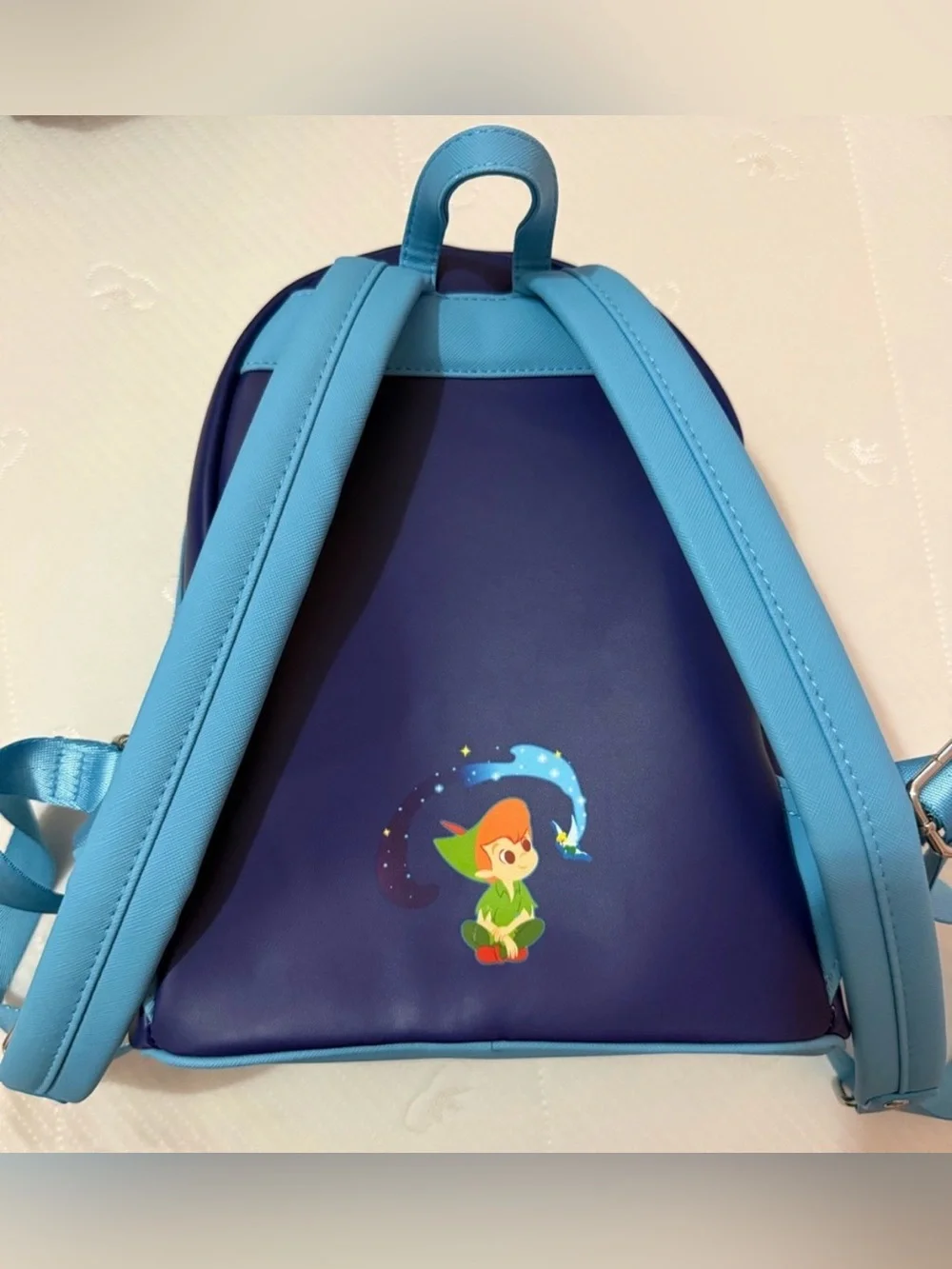 NWT Disney Loungefly PETER PAN Nighttime Flight Glow-in-Dark Big Ben Backpack